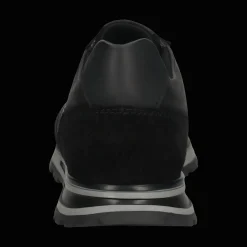 Leder Sneaker schwarz