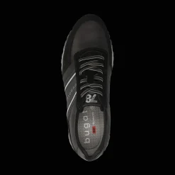 Leder Sneaker schwarz
