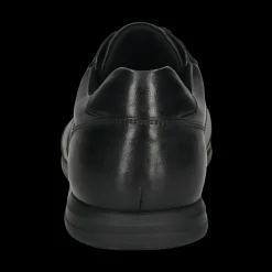 Leder Sneaker schwarz