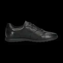 Leder Sneaker schwarz