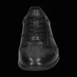 Leder Sneaker schwarz