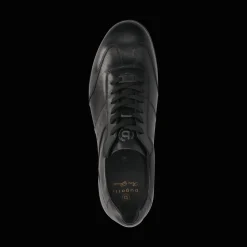 Leder Sneaker schwarz
