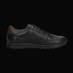 Leder Sneaker schwarz