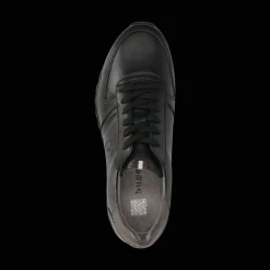 Leder Sneaker schwarz