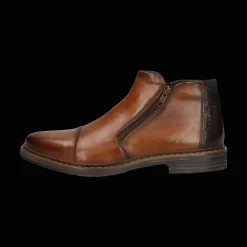 Leder Stiefel cognac