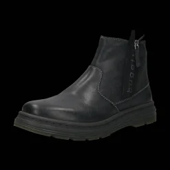 Leder Stiefel schwarz
