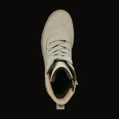 Schnürstiefel beige