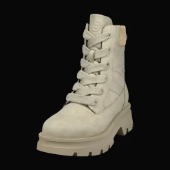 Schnürstiefel beige