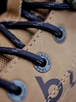 Schnürstiefel beige