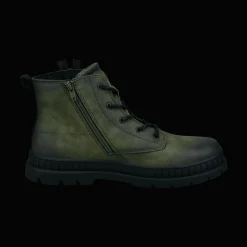 Schnürstiefel dunkelgrün