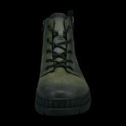 Schnürstiefel dunkelgrün