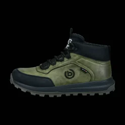 Schnürstiefel dunkelgrün