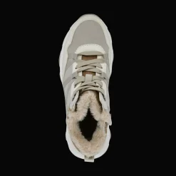 Schnürstiefel offwhite